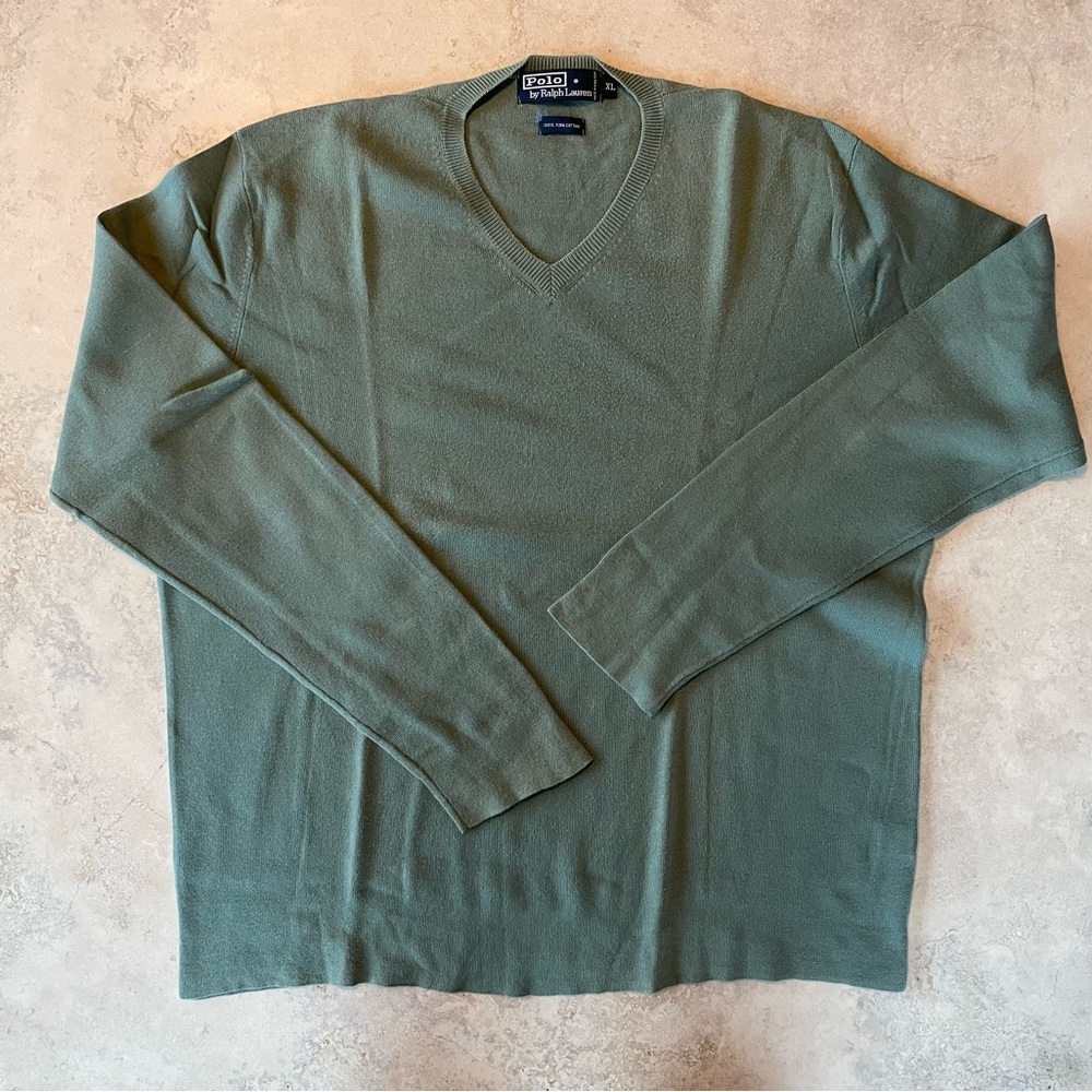 Polo Ralph Lauren Pima Cotton V-Neck Sweater